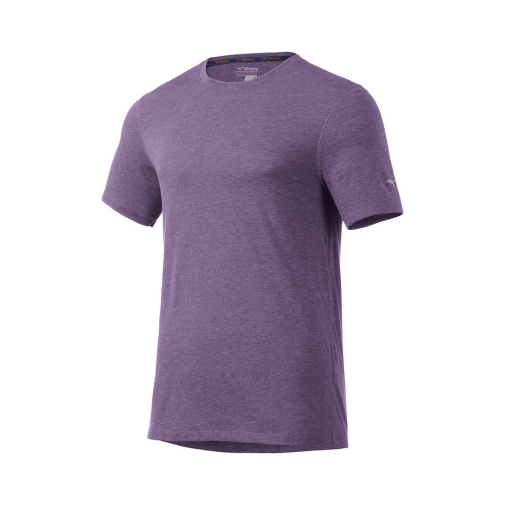 Mens Mizuno Inspire T-Shirts Purple Philippines (WHBDTF629)